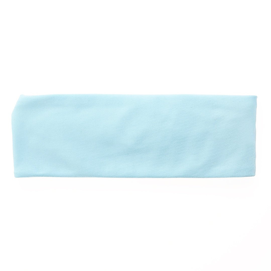 Baby Blue Bamboo Jersey Lined Sweatband - Ponya Bands