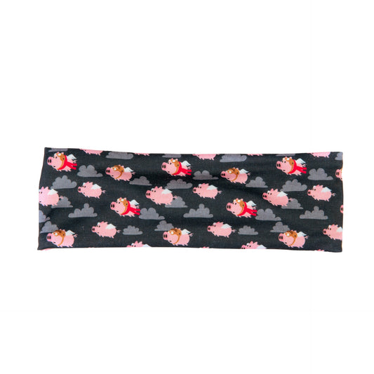 Flying Pigs Bamboo Jersey Lined Sweatband - Ponya Bands