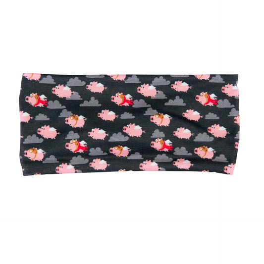 Flying Pigs Bamboo Jersey Lined Sweatband - Ponya Bands