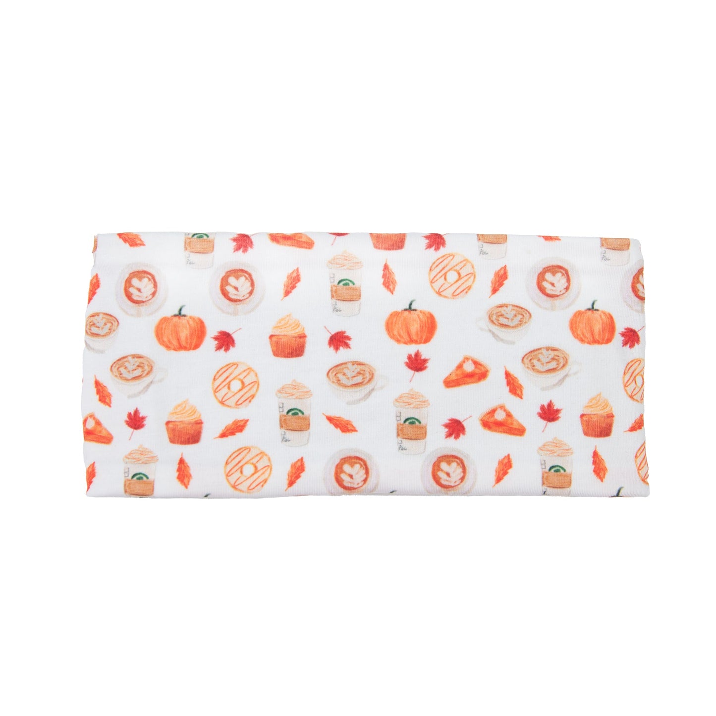 Pumpkin Spice Bamboo Jersey Lined Sweatband - Ponya Bands