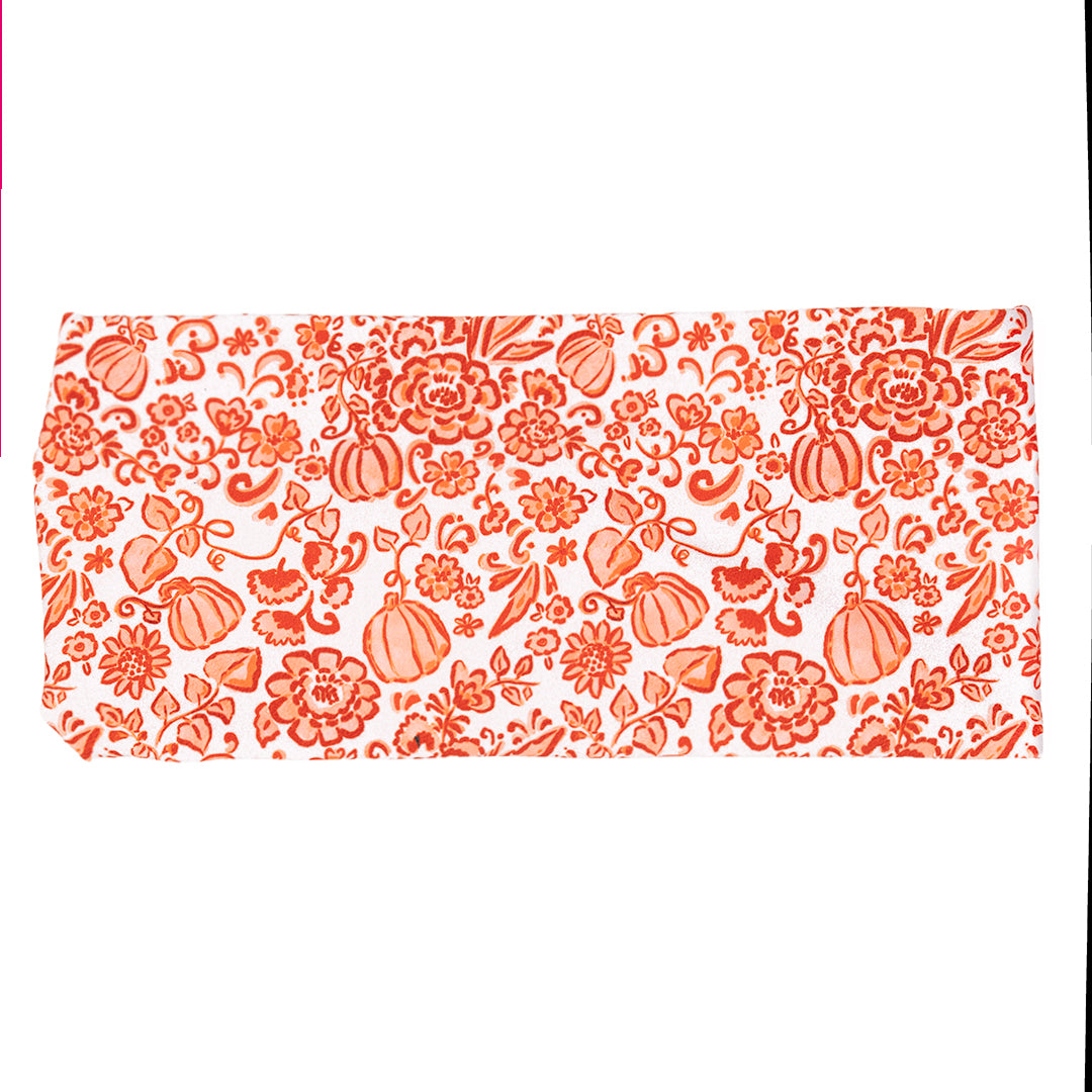 Pumpkin Toss Bamboo Jersey Lined Sweatband