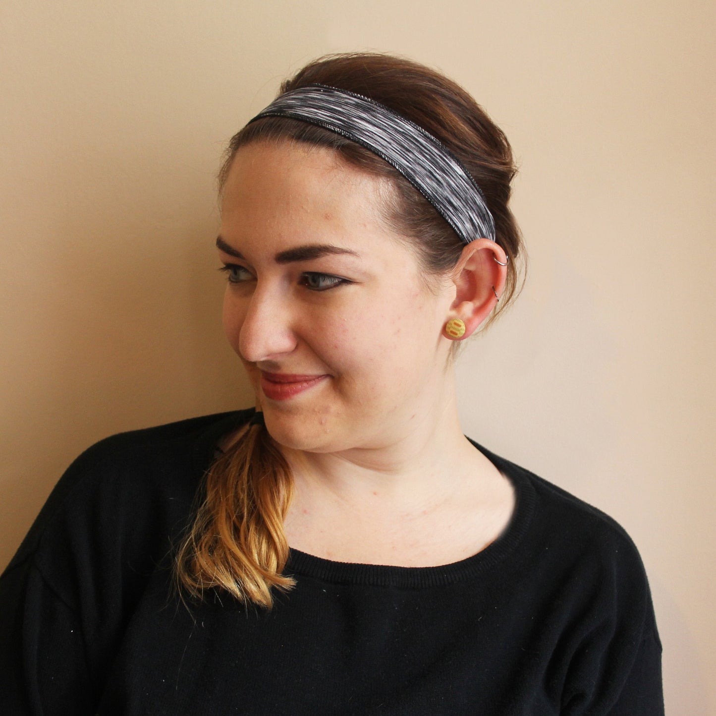 Black Heather Non-Slip Headband - Ponya Bands