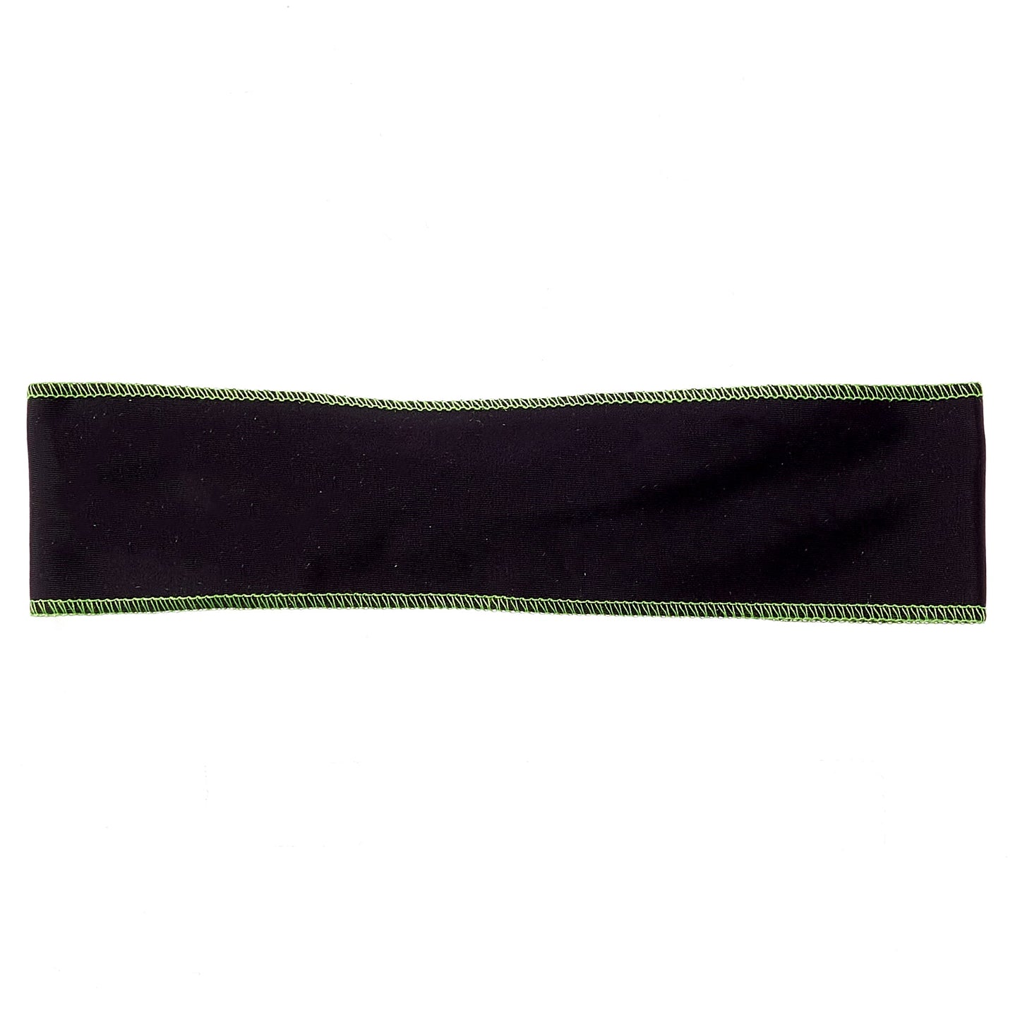 Black with Green Stitching Non-Slip Headband - Ponya Bands