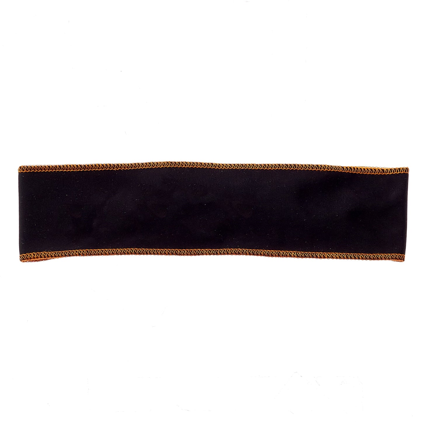 Black with Orange Stitching Non-Slip Headband - Ponya Bands