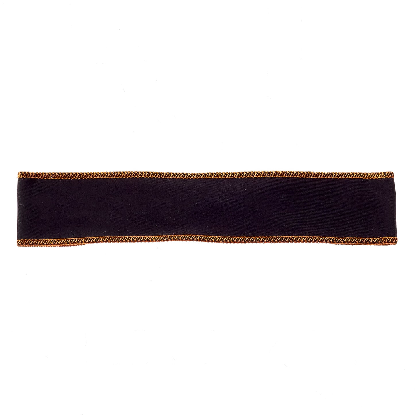 Black with Orange Stitching Non-Slip Headband - Ponya Bands