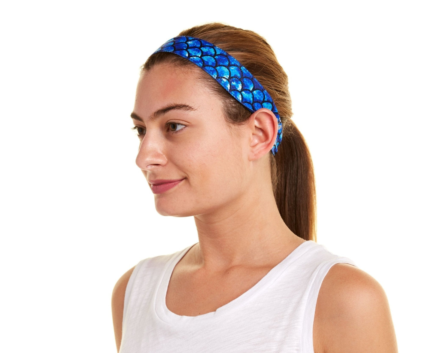 Blue Mermaid Non-Slip Headband - Ponya Bands