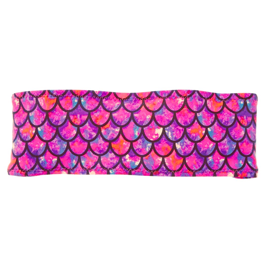 Pink Mermaid Bamboo Terry Lined Sweatband - Ponya Bands