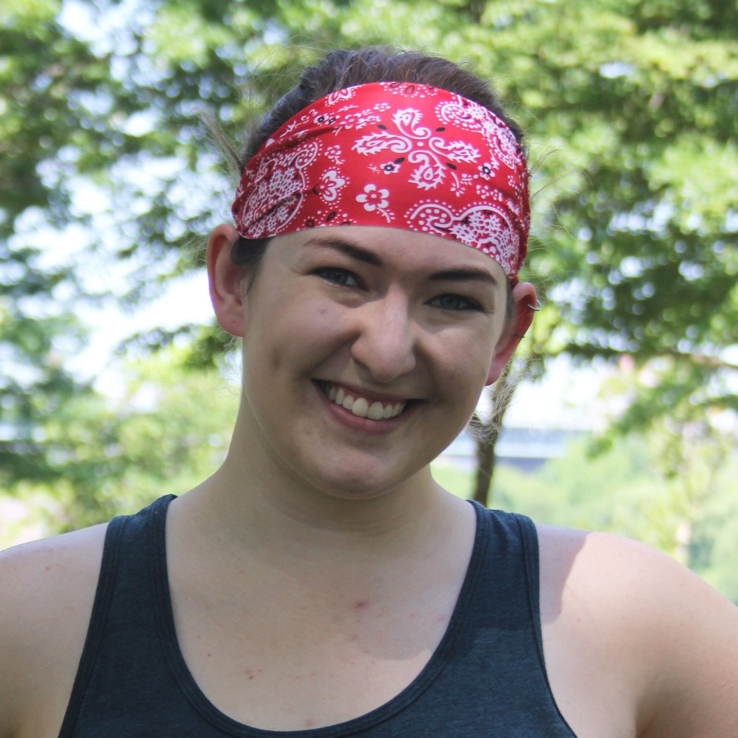 Red Bandana Unlined Band - Ponya Bands