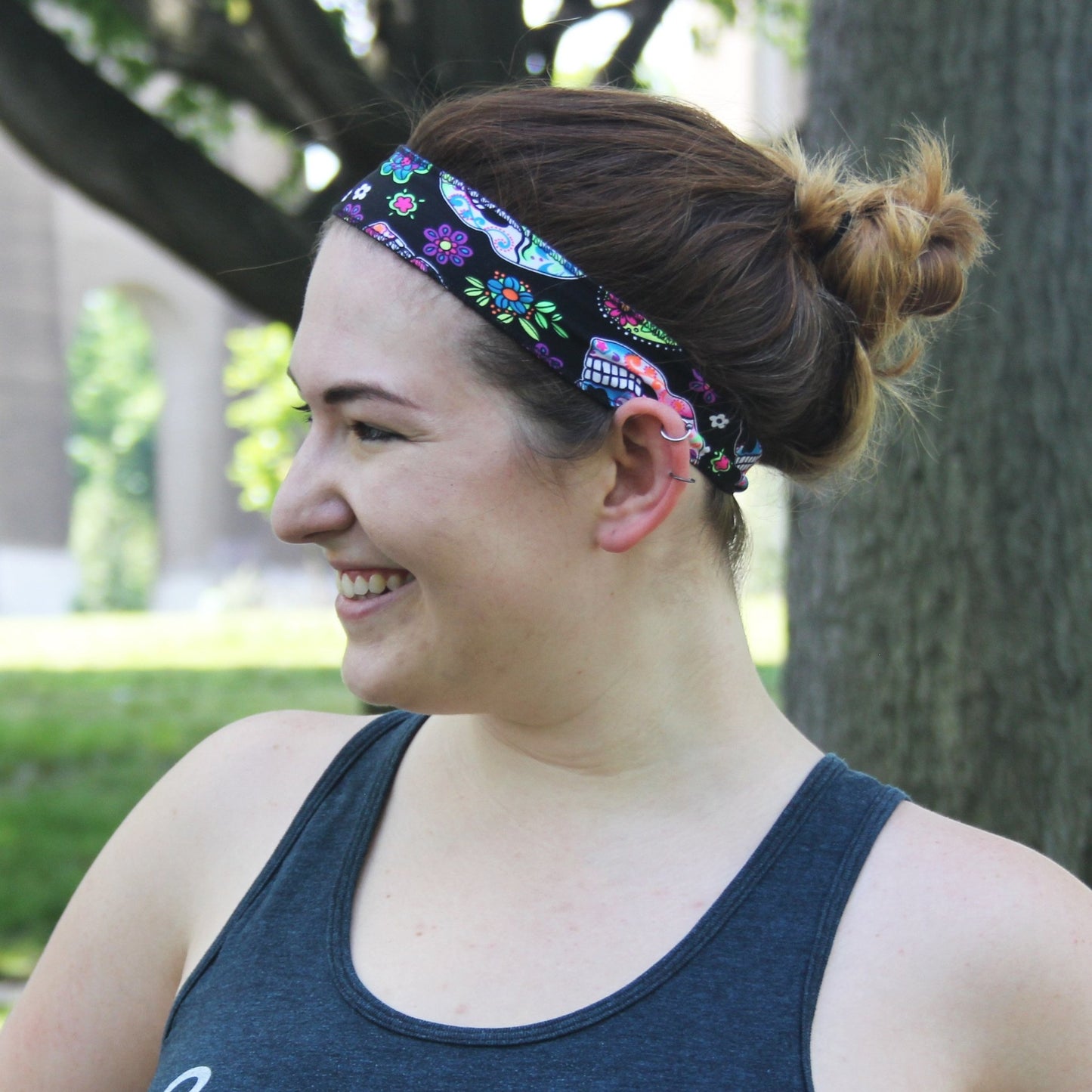 Sugar Skulls Non-Slip Headband - Ponya Bands