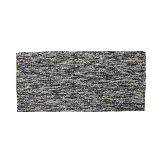 Black Heather Bamboo Jersey Lined Sweatband - Ponya Bands