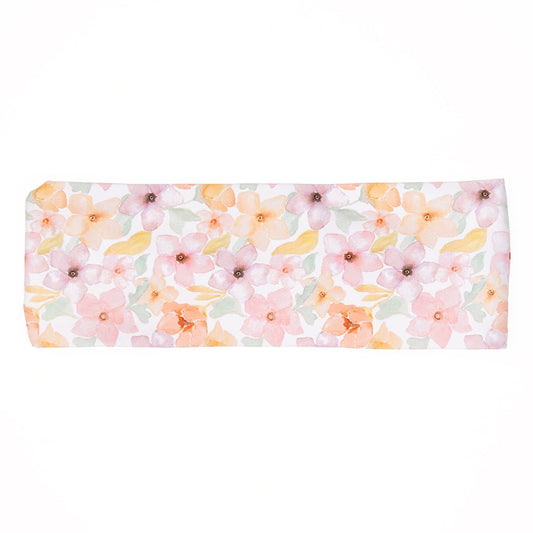 Pastel Pansy Bamboo Jersey Lined Headband - Ponya Bands