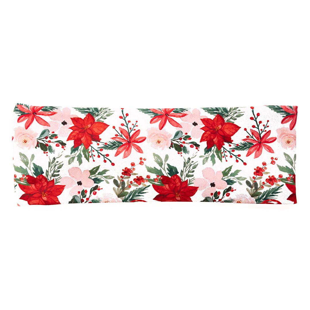 Poinsettia Bamboo Jersey Lined Sweatband - Ponya Bands