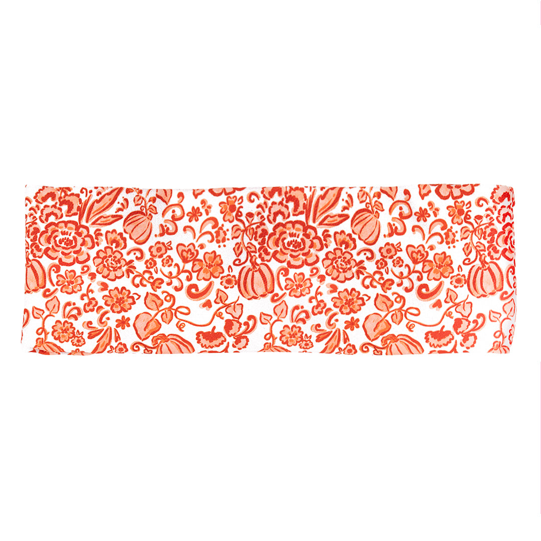 Pumpkin Toss Bamboo Jersey Lined Sweatband