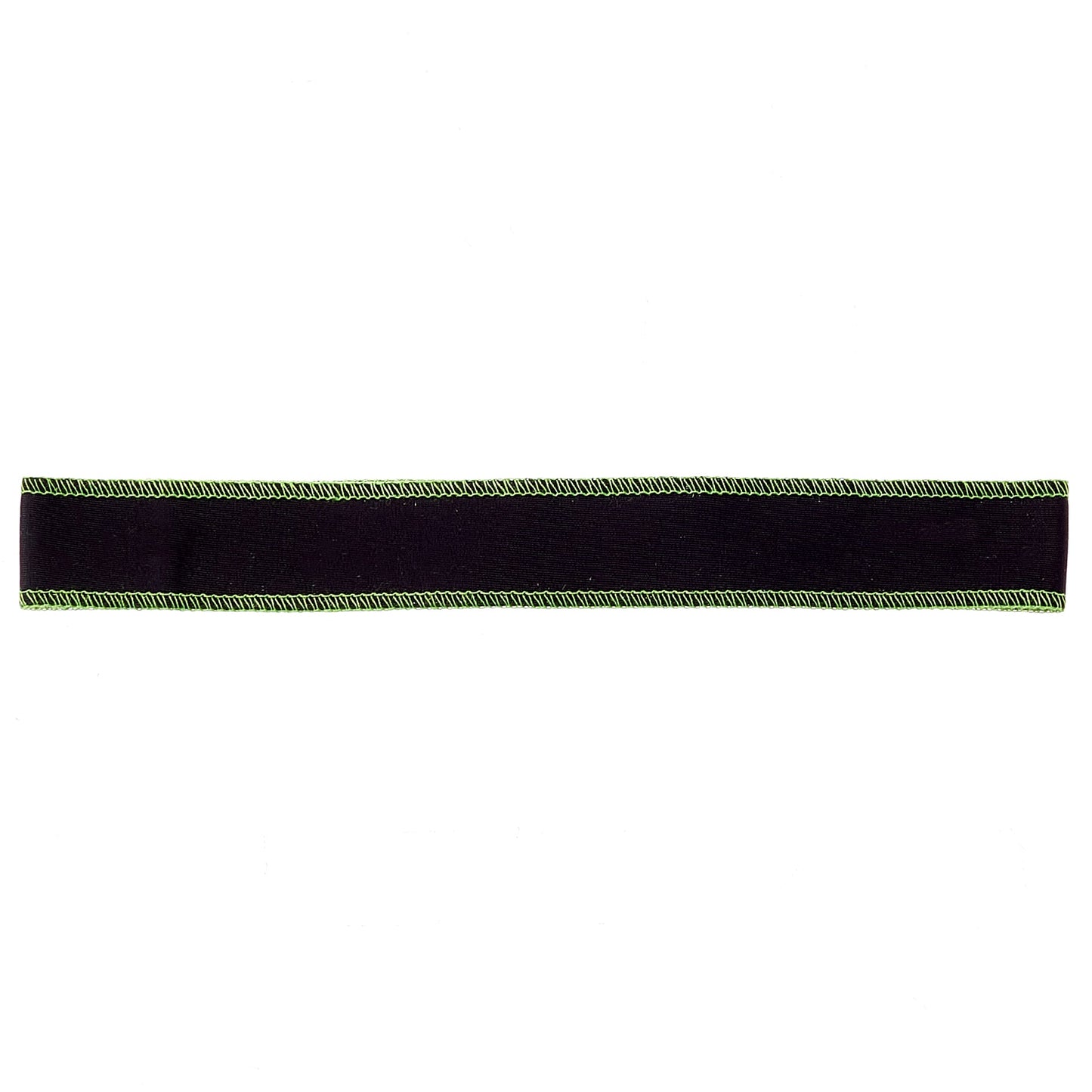 Black with Green Stitching Non-Slip Headband - Ponya Bands