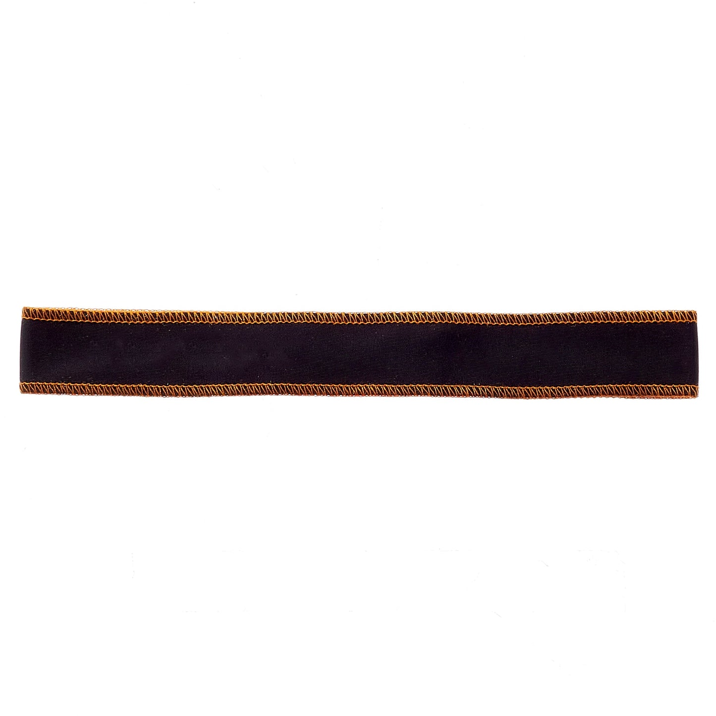 Black with Orange Stitching Non-Slip Headband - Ponya Bands