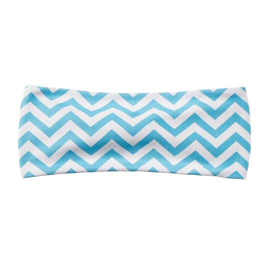 Chevron Bamboo Jersey Lined Sweatband - Ponya Bands