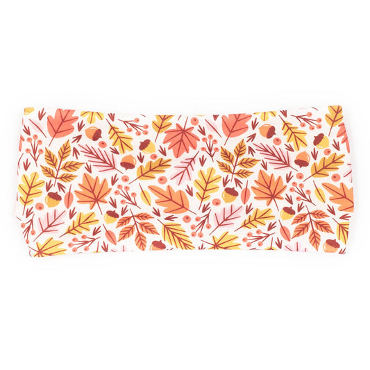 Falling Leaves Jersey Lined Sweatband - Ponya Bands