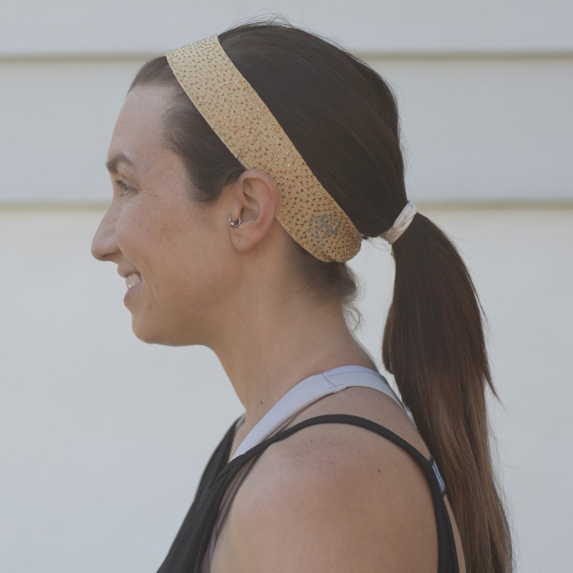 Gold Sparkle Non-Slip Headband - Ponya Bands