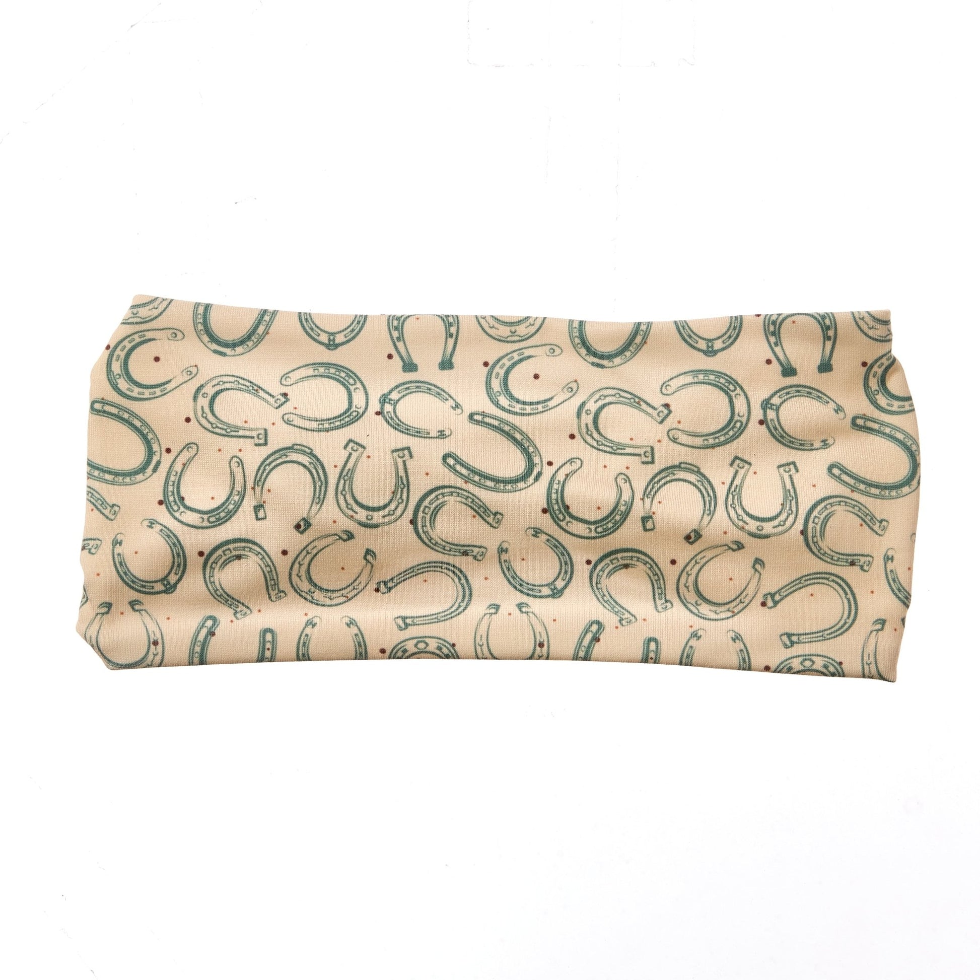 Horseshoes Bamboo Jersey Lined Sweatband - Ponya Bands