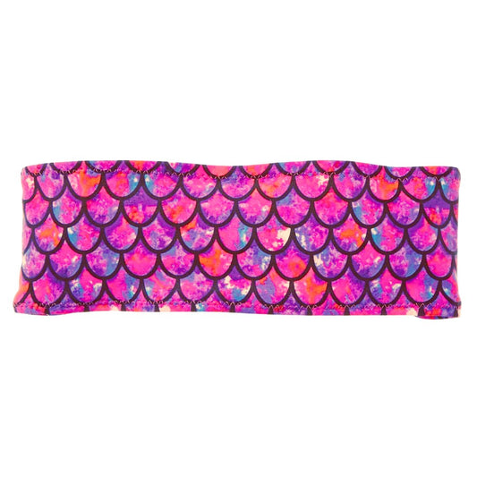 Pink Mermaid Bamboo Terry Lined Sweatband - Ponya Bands