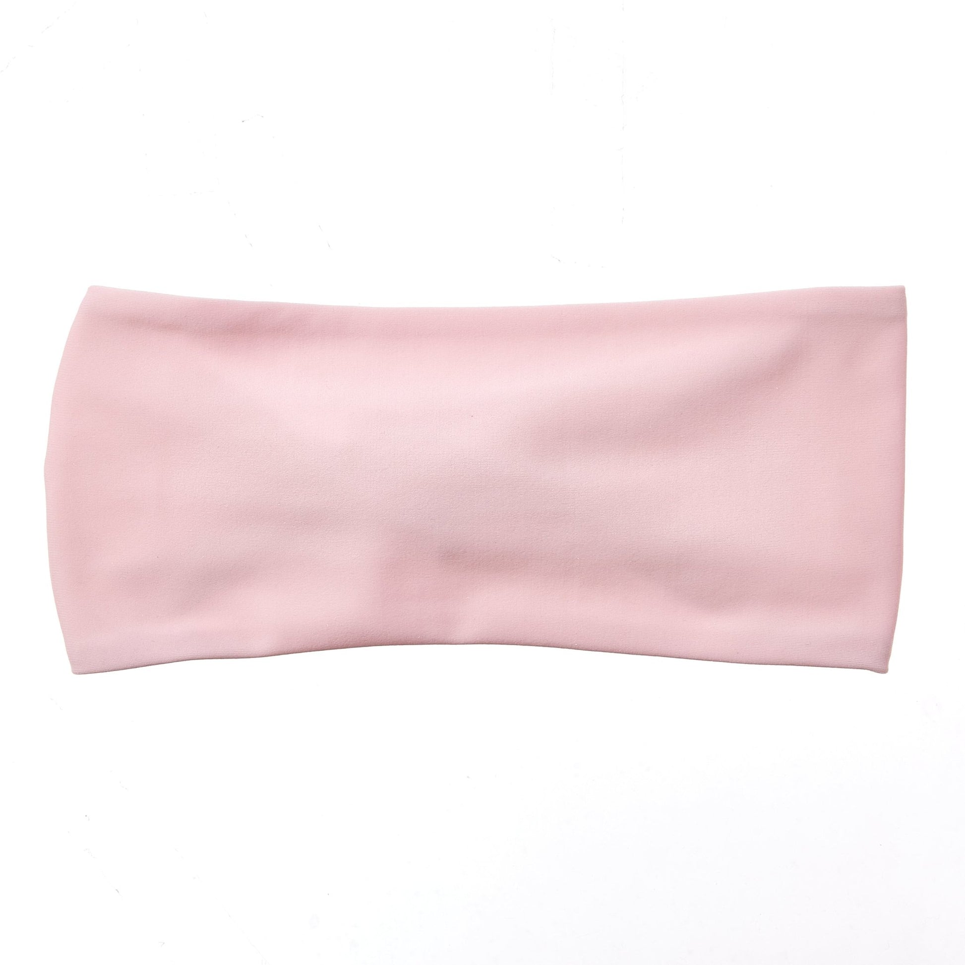 Soft Pink Bamboo Jersey Lined Sweatband - Ponya Bands