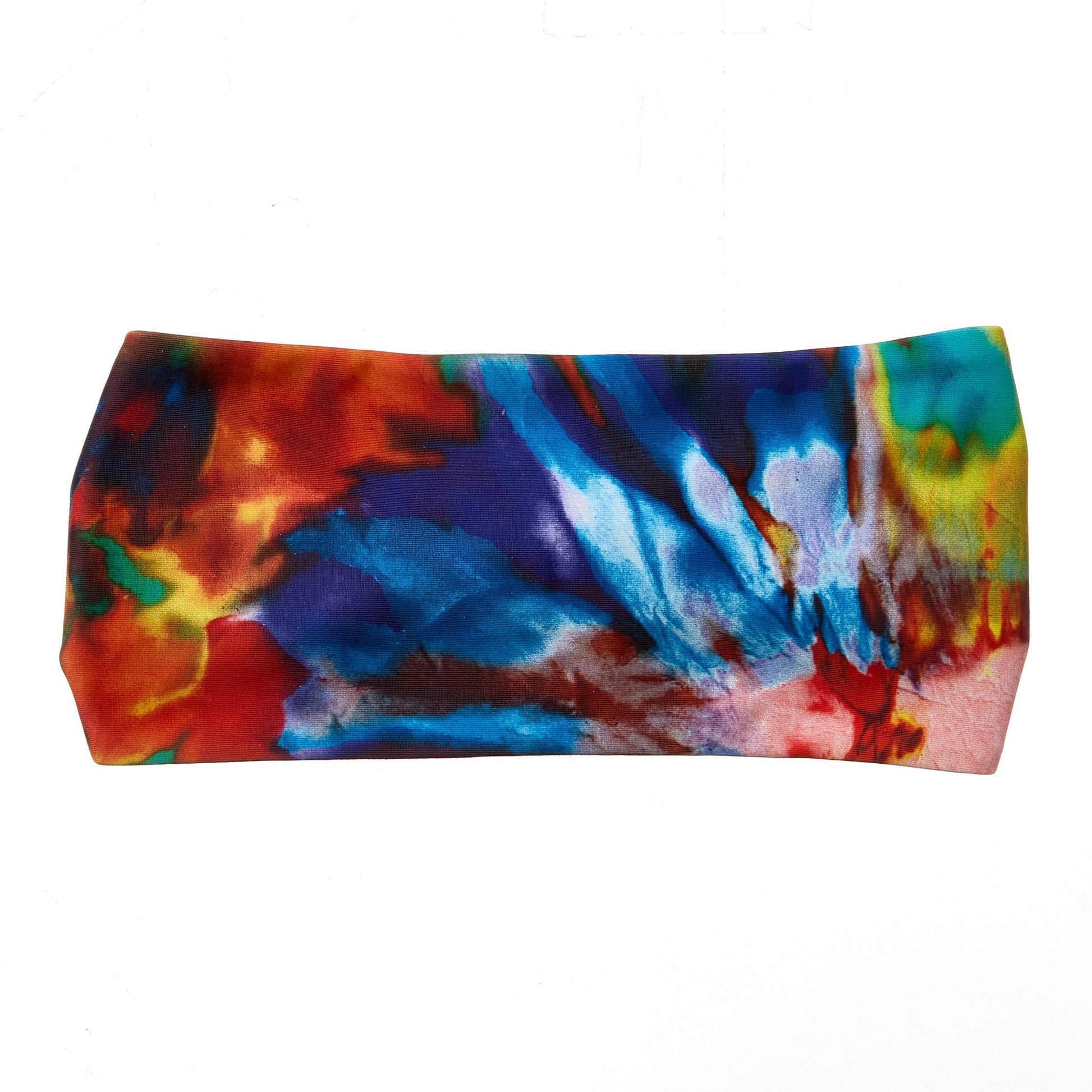 Vibrant Tie Dye Bamboo Jersey Lined Sweatband - Ponya Bands